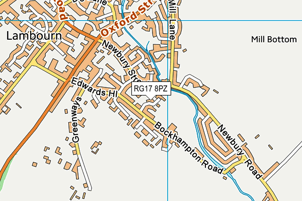 RG17 8PZ map - OS VectorMap District (Ordnance Survey)