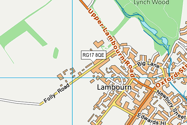 RG17 8QE map - OS VectorMap District (Ordnance Survey)