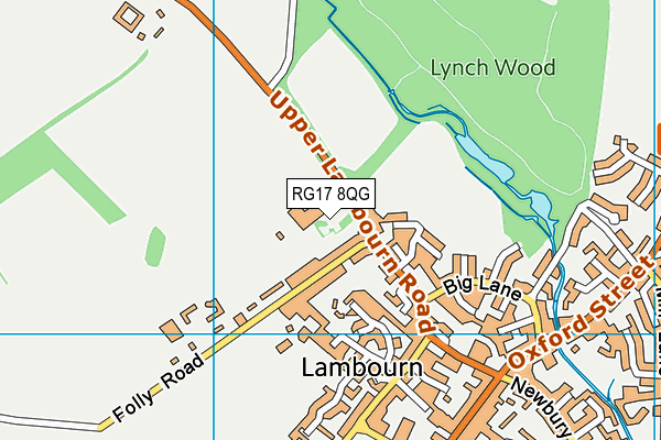 RG17 8QG map - OS VectorMap District (Ordnance Survey)