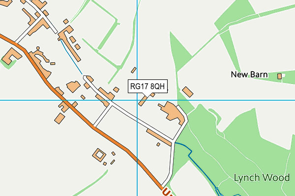 RG17 8QH map - OS VectorMap District (Ordnance Survey)