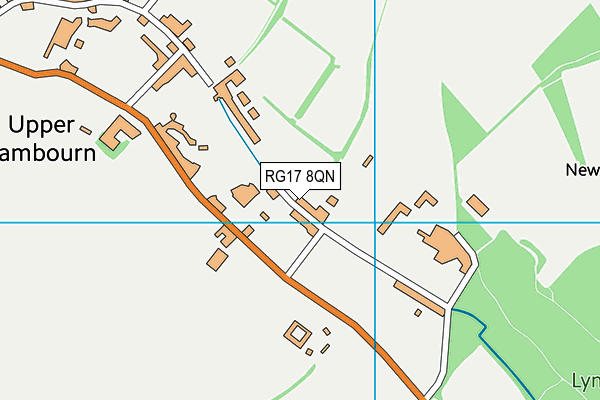 RG17 8QN map - OS VectorMap District (Ordnance Survey)