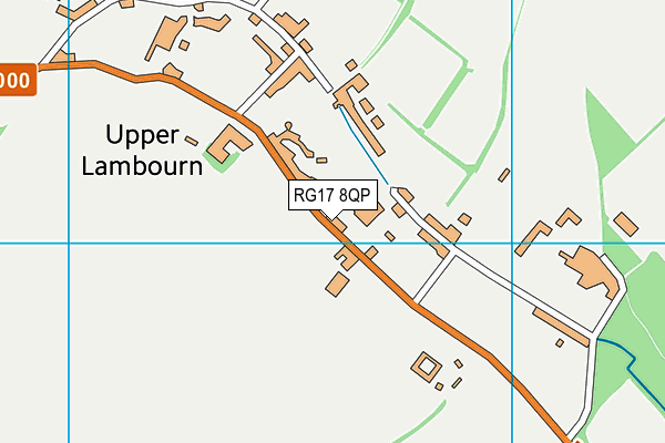 RG17 8QP map - OS VectorMap District (Ordnance Survey)