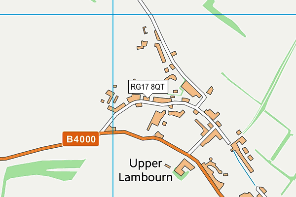 RG17 8QT map - OS VectorMap District (Ordnance Survey)