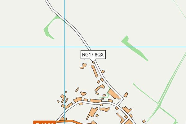 RG17 8QX map - OS VectorMap District (Ordnance Survey)
