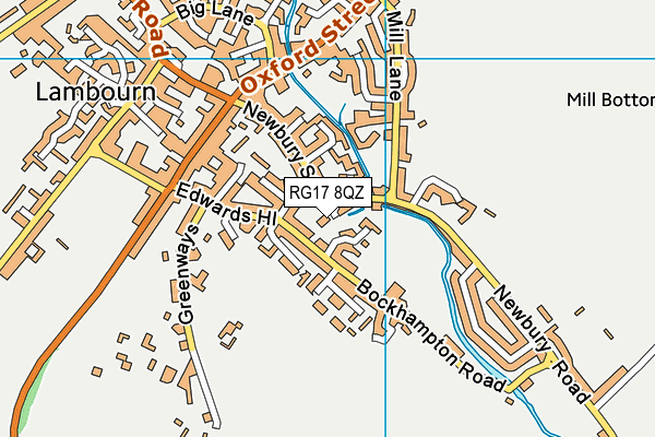 RG17 8QZ map - OS VectorMap District (Ordnance Survey)