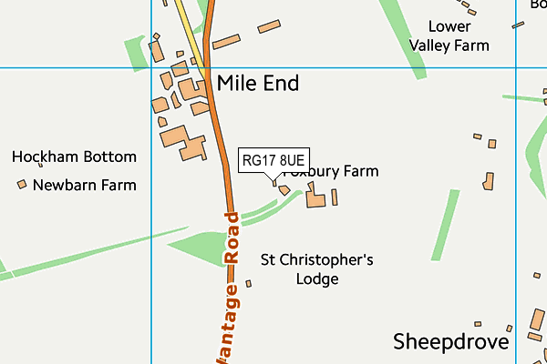 RG17 8UE map - OS VectorMap District (Ordnance Survey)