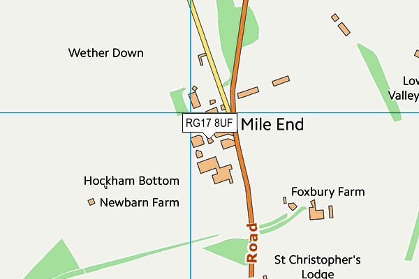 RG17 8UF map - OS VectorMap District (Ordnance Survey)