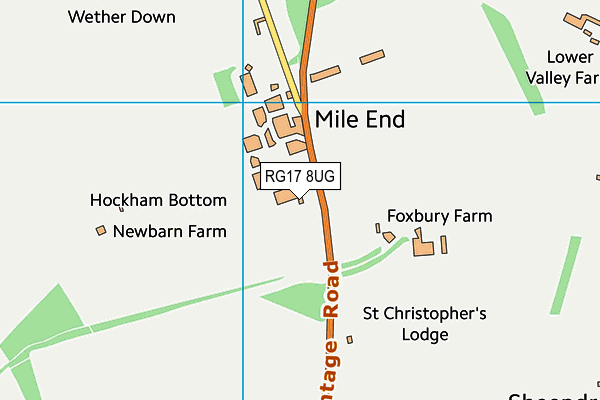 RG17 8UG map - OS VectorMap District (Ordnance Survey)