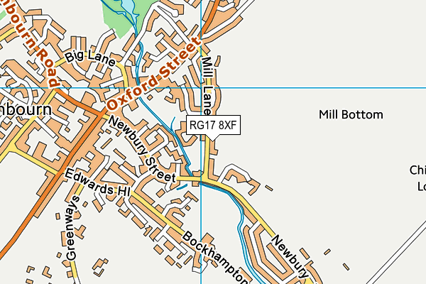 RG17 8XF map - OS VectorMap District (Ordnance Survey)