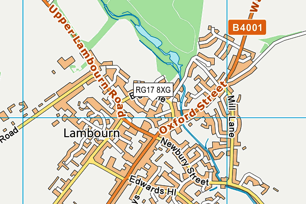 RG17 8XG map - OS VectorMap District (Ordnance Survey)