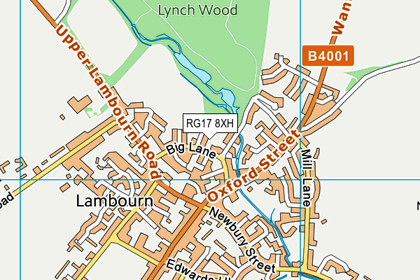 RG17 8XH map - OS VectorMap District (Ordnance Survey)