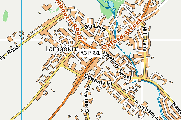 RG17 8XL map - OS VectorMap District (Ordnance Survey)