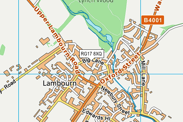 RG17 8XQ map - OS VectorMap District (Ordnance Survey)
