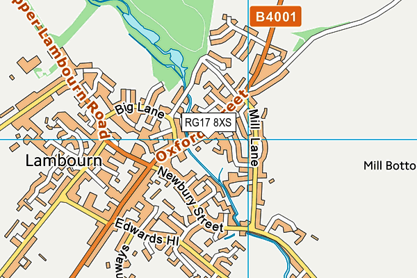 RG17 8XS map - OS VectorMap District (Ordnance Survey)