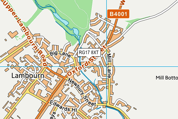 RG17 8XT map - OS VectorMap District (Ordnance Survey)