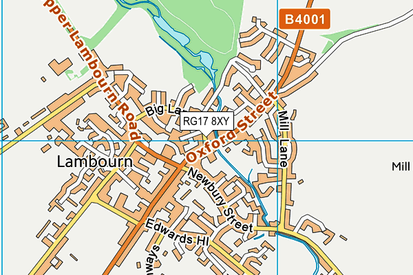 RG17 8XY map - OS VectorMap District (Ordnance Survey)