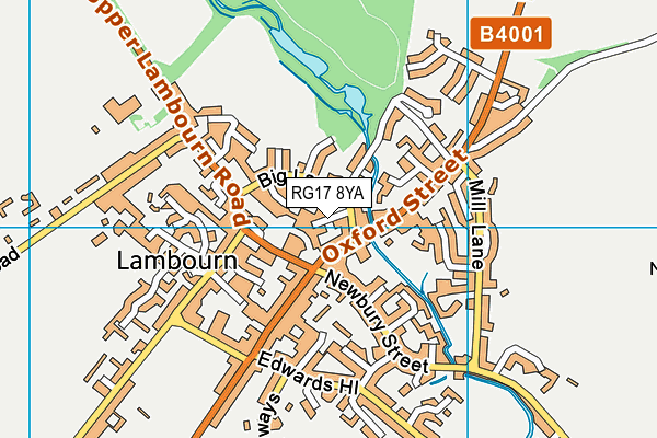 RG17 8YA map - OS VectorMap District (Ordnance Survey)