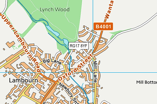 RG17 8YF map - OS VectorMap District (Ordnance Survey)