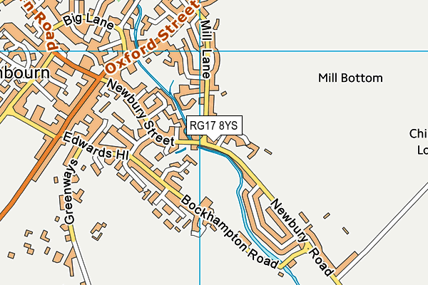 RG17 8YS map - OS VectorMap District (Ordnance Survey)