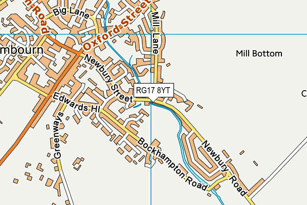RG17 8YT map - OS VectorMap District (Ordnance Survey)