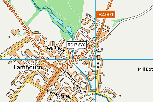 RG17 8YX map - OS VectorMap District (Ordnance Survey)