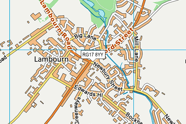 RG17 8YY map - OS VectorMap District (Ordnance Survey)