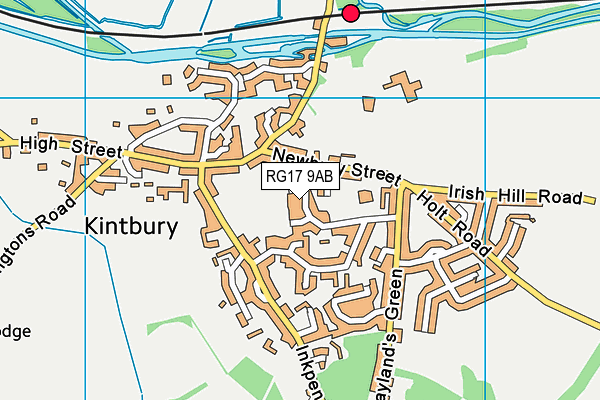 RG17 9AB map - OS VectorMap District (Ordnance Survey)