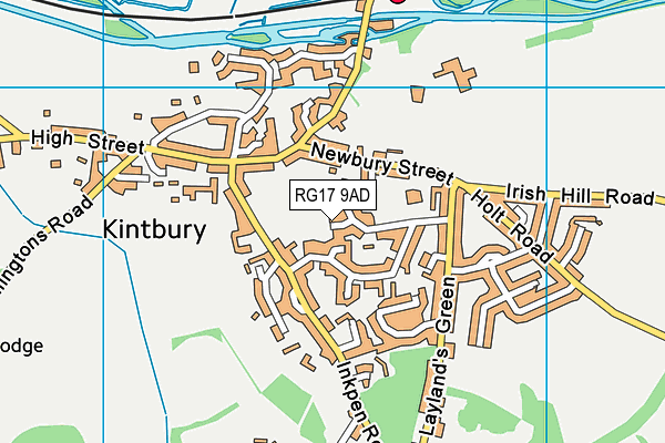 RG17 9AD map - OS VectorMap District (Ordnance Survey)