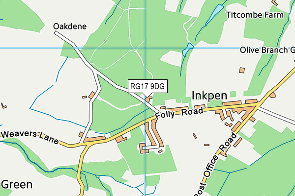 RG17 9DG map - OS VectorMap District (Ordnance Survey)