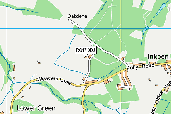 RG17 9DJ map - OS VectorMap District (Ordnance Survey)