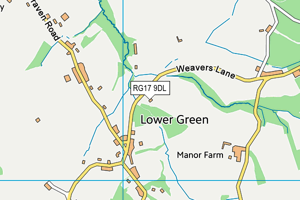 RG17 9DL map - OS VectorMap District (Ordnance Survey)