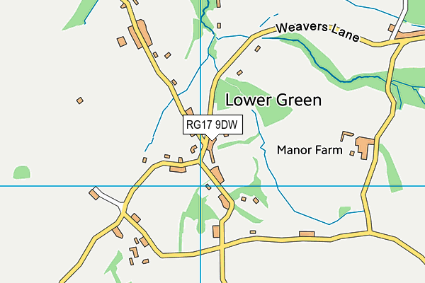 RG17 9DW map - OS VectorMap District (Ordnance Survey)