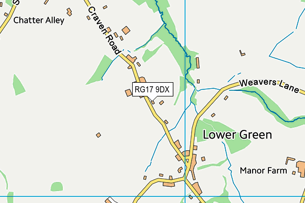 RG17 9DX map - OS VectorMap District (Ordnance Survey)