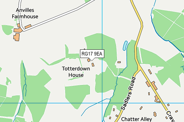 RG17 9EA map - OS VectorMap District (Ordnance Survey)