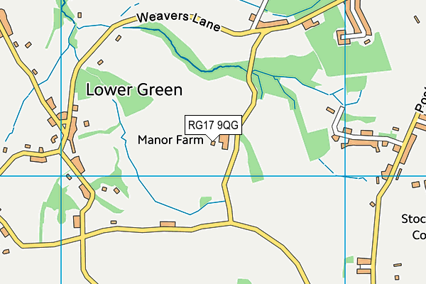 RG17 9QG map - OS VectorMap District (Ordnance Survey)