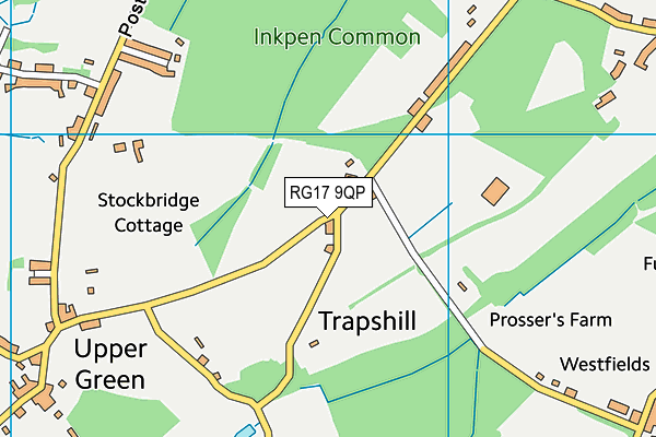 RG17 9QP map - OS VectorMap District (Ordnance Survey)