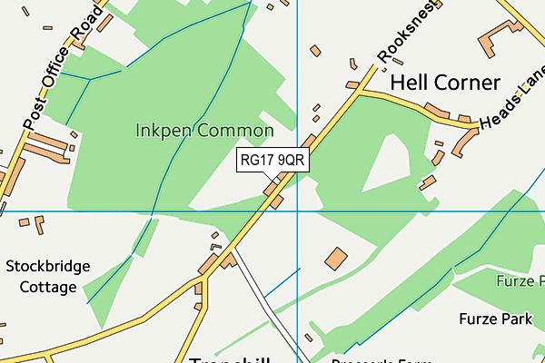 RG17 9QR map - OS VectorMap District (Ordnance Survey)