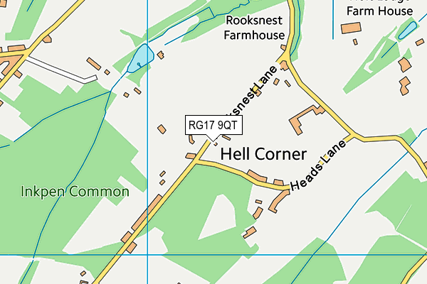 RG17 9QT map - OS VectorMap District (Ordnance Survey)