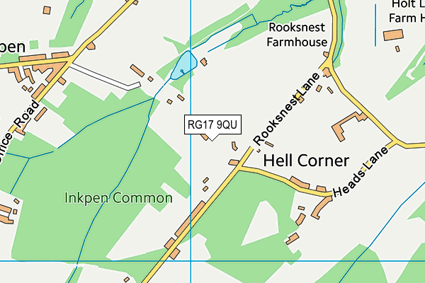 RG17 9QU map - OS VectorMap District (Ordnance Survey)