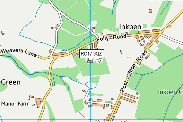 RG17 9QZ map - OS VectorMap District (Ordnance Survey)