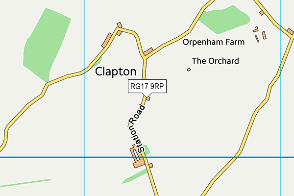 RG17 9RP map - OS VectorMap District (Ordnance Survey)