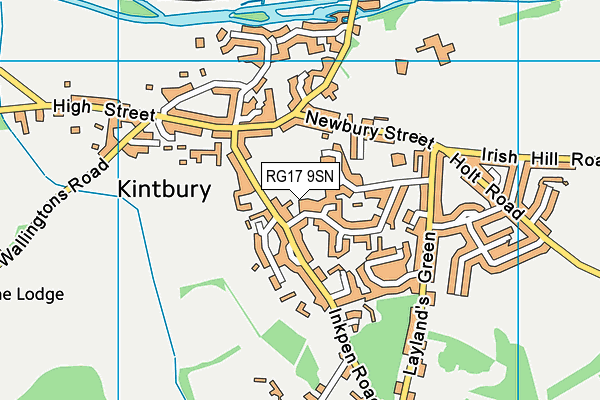 RG17 9SN map - OS VectorMap District (Ordnance Survey)