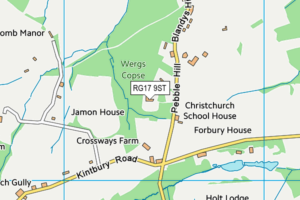 RG17 9ST map - OS VectorMap District (Ordnance Survey)