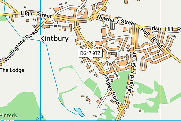 RG17 9TZ map - OS VectorMap District (Ordnance Survey)