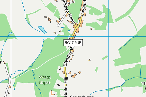 RG17 9UE map - OS VectorMap District (Ordnance Survey)