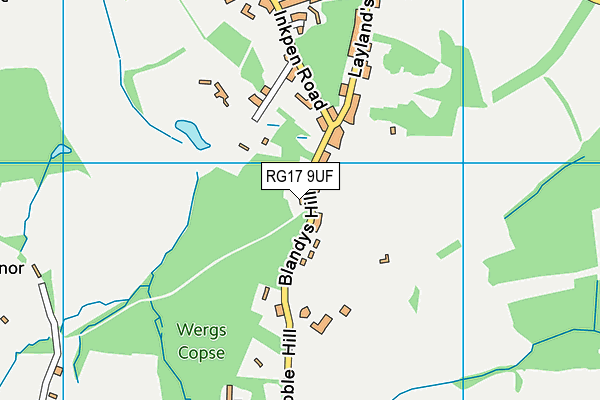 RG17 9UF map - OS VectorMap District (Ordnance Survey)