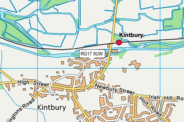 RG17 9UW map - OS VectorMap District (Ordnance Survey)