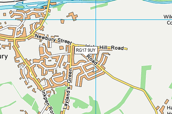 RG17 9UY map - OS VectorMap District (Ordnance Survey)