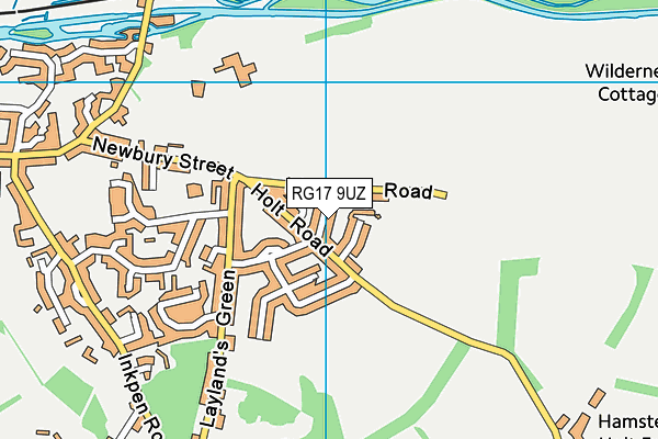 RG17 9UZ map - OS VectorMap District (Ordnance Survey)