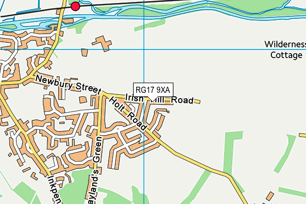 RG17 9XA map - OS VectorMap District (Ordnance Survey)